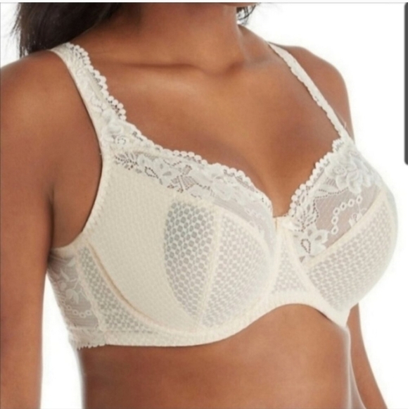 Fit Fully Yours Serena Unpadded Underwire Lace Bra Soft Nude Lingerie 34dd - Picture 1 of 7